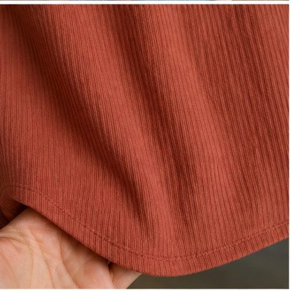 Rust V Neck Top - Picture 6 of 6